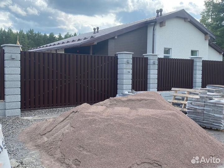 Откатные ворота 4300х2000мм в рассрочку m-3164