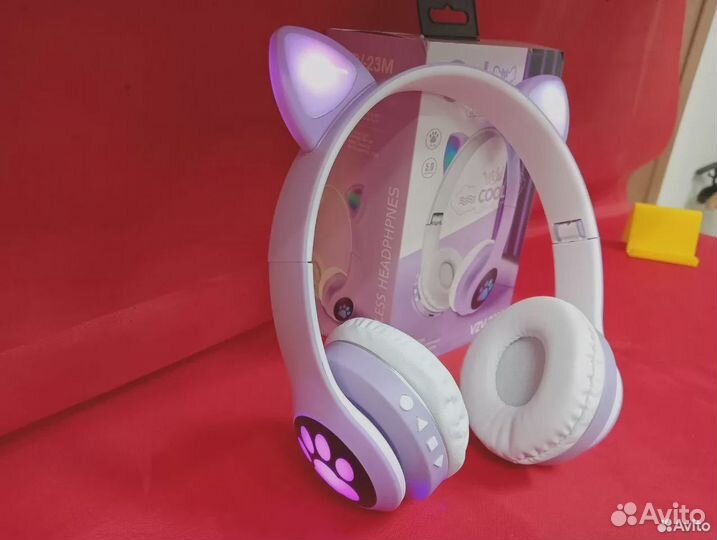 Наушники беспроводные детские с подсветкой