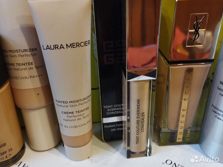 Тональные YSL, Bobbi Brown, Laura Mercier