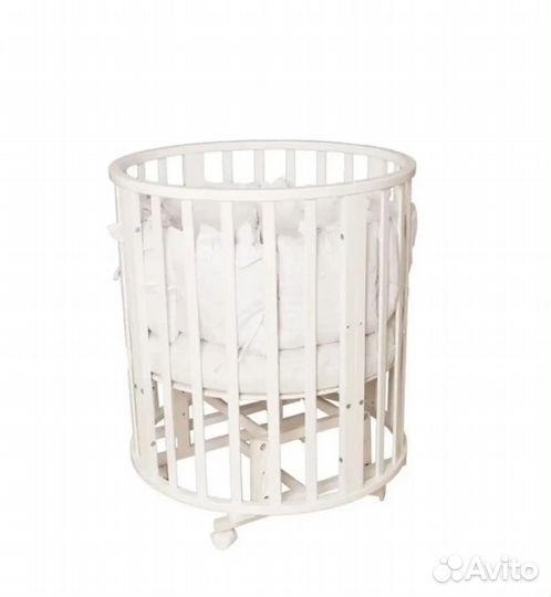 Детская кроватка трансформер круглая