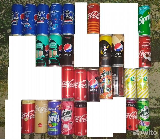 Банки из под газировки и пива