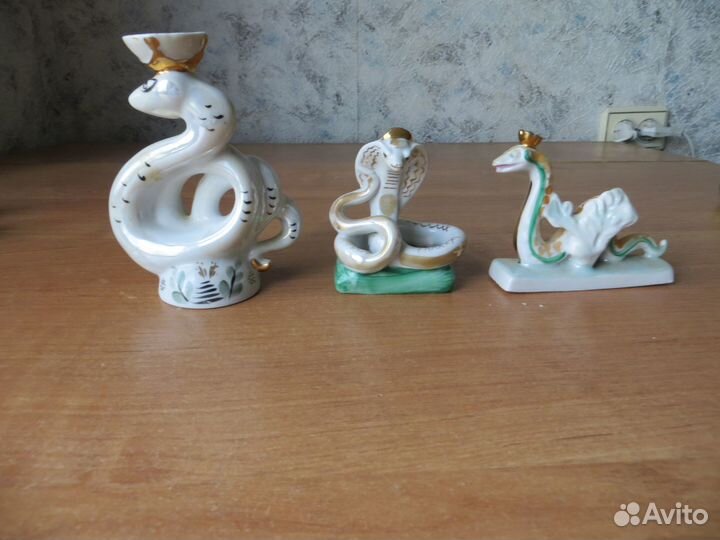 Фарфоровые статуэтки СССР. Змея