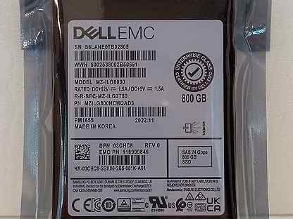 SSD Dell Emc PM1655 800 гб SAS mzilg800hchqad3