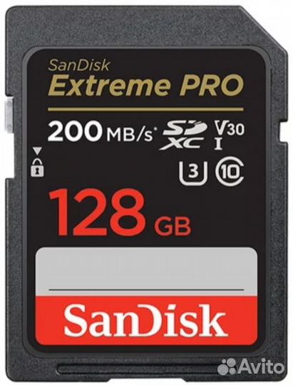 Карта памяти sdxc 128 GB SanDisk Extreme PRO U3 V3