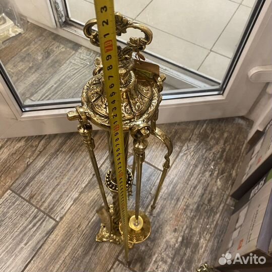 Каминный набор бронзовый