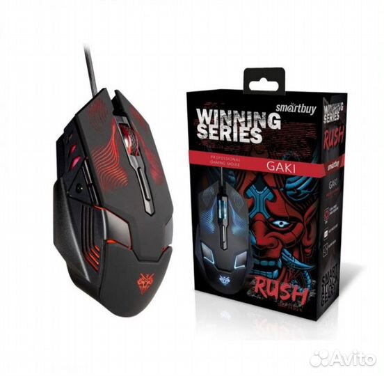 Мышь игровая Smartbuy rush 743 черная Gaki