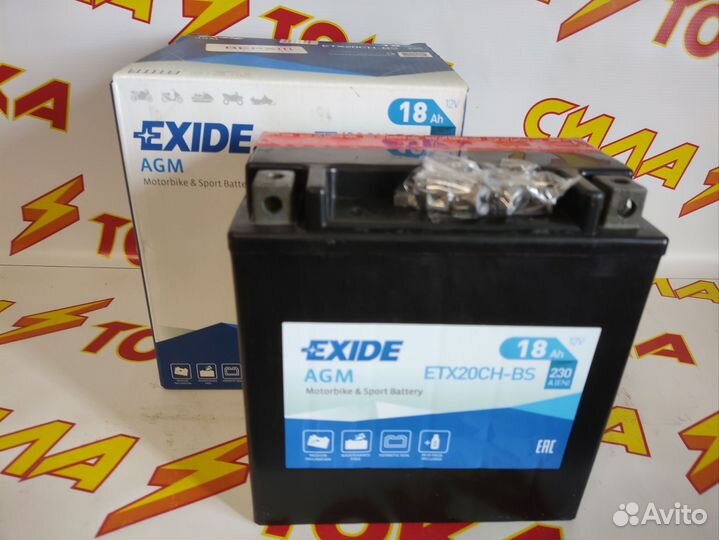 Аккумулятор Exide 18A AGM Доставка