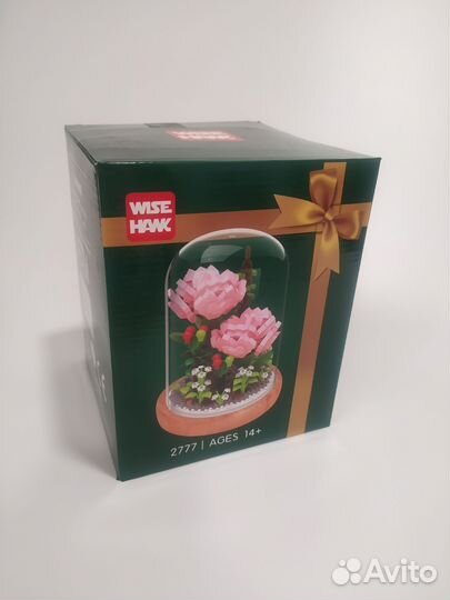 Конструктор цветок Роза аналог Лего