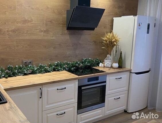 Кухня угловая белая эмаль