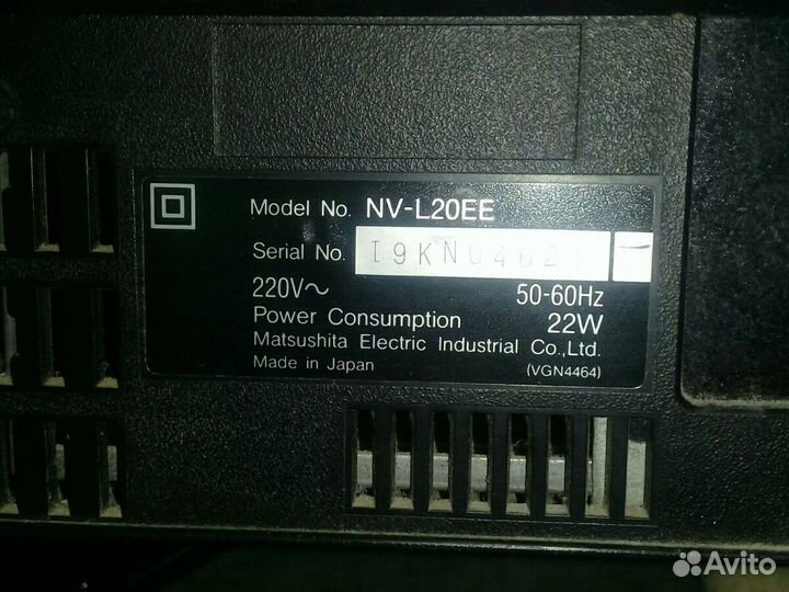 Видиомагнитофон Япония, 