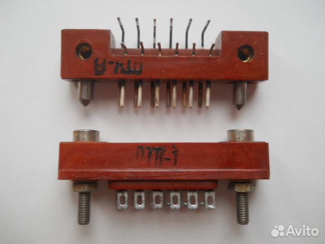Разъёмы рппм24-12Ш3, новые, 2 штуки, СССР, 1975 г