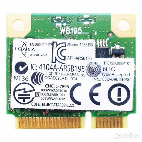 Модуль Wi-Fi для ноут. Dell N5110. Отп. в регионы