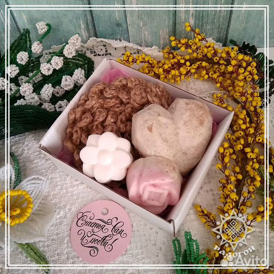 Подарочное натуральное мыло с нуля, ручной работы