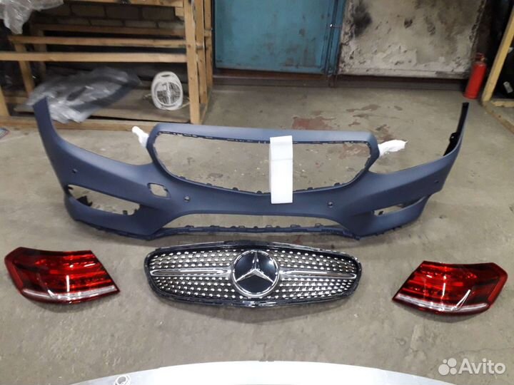 Бампер mercedes w212 AMG lift