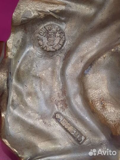 Бюст Императора Петра Первого бронза 25 см