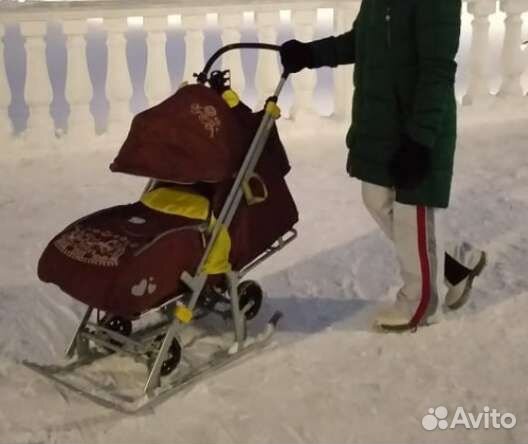 Детские санки коляска