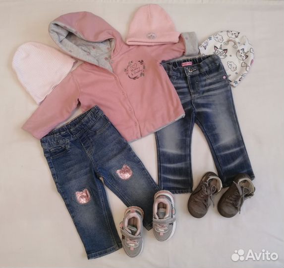 Вещи одежда пакетом для девочки 80 86