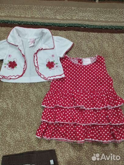 Детская одежда для девочек пакетом 68 74