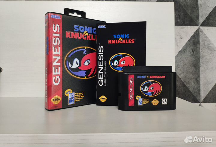 Sonic and Knuckles / Sonic&Knuckles Sega Genesis