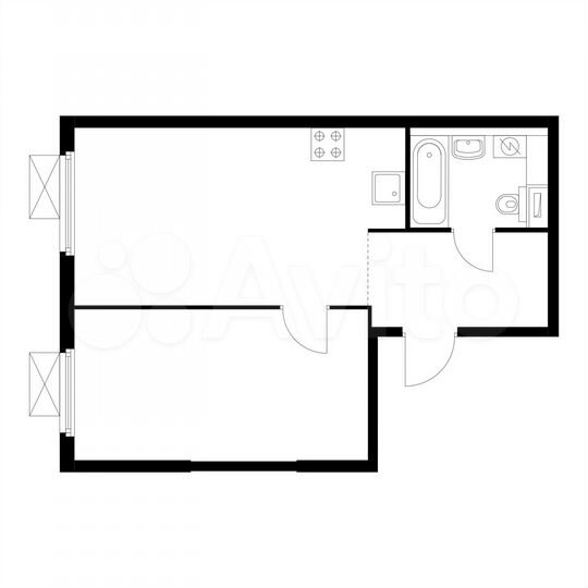 1-к. квартира, 42,7 м², 31/33 эт.