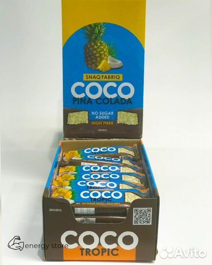 Батончик кокосовый coco 40г / Snaq Fabriq