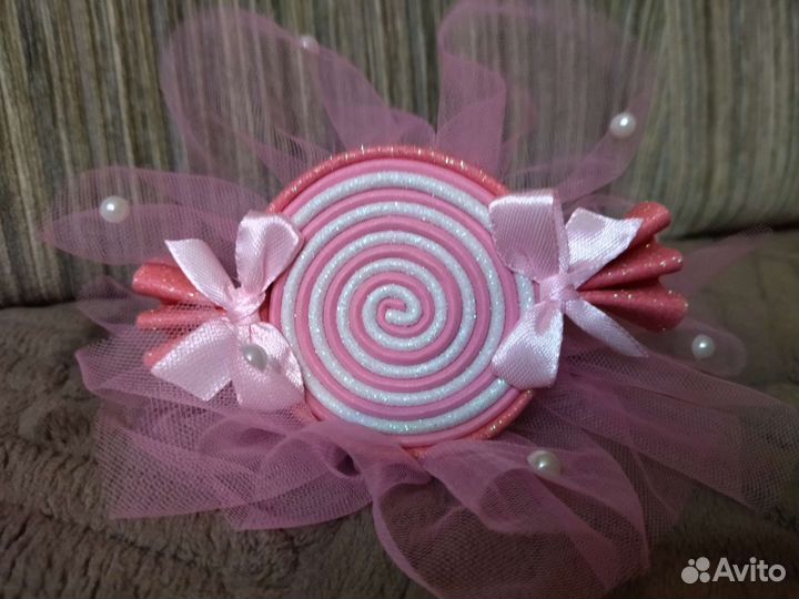 Ободок и браслет конфетка для девочек