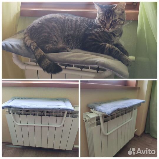 Лежанка-гамак для кошки на батарею