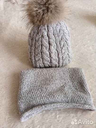 Шапка зимняя для девочки 50 52