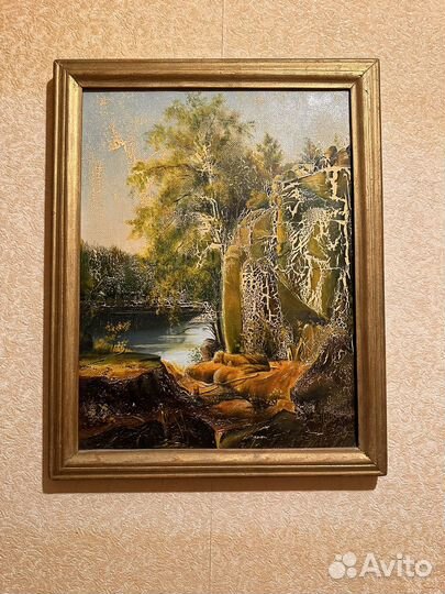 Картина маслом на холсте 1970г