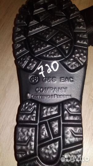 Резиновые полусапожки на меху