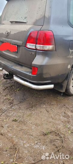 Защита заднего бампера land cruiser 200