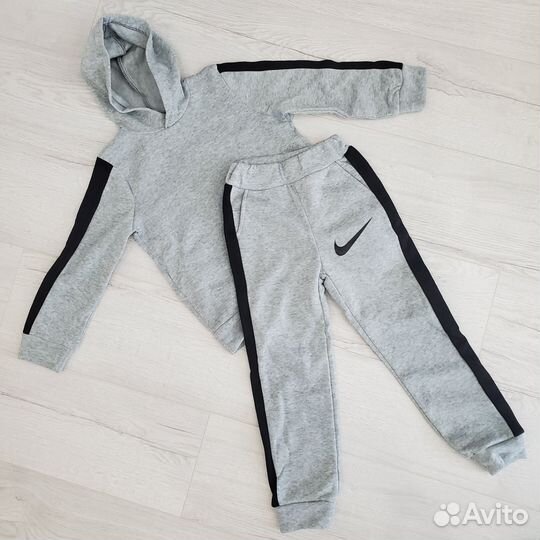 Серый теплый с начёсом 116-122