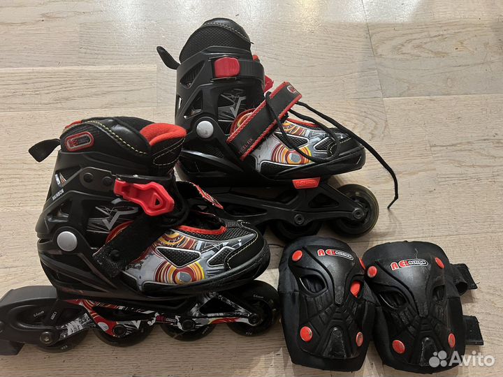Роликовые коньки детские раздвижные reaction