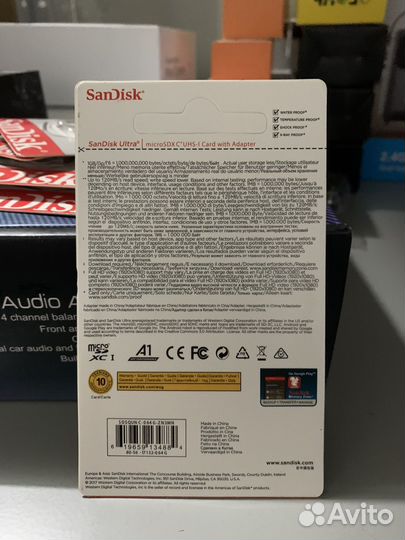 Карта памяти MicroSD sandisk 64GB
