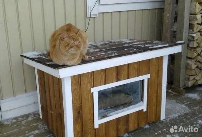 Домик для кошки уличный
