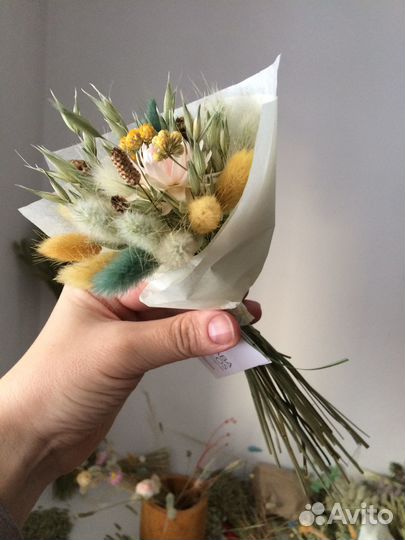 Букет-комплимент из сухоцветов