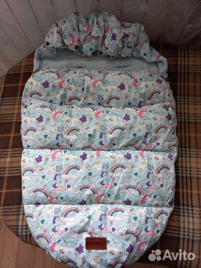 Теплый конверт в санки или в коляску