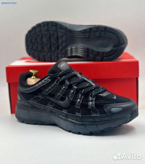 Элегантные черные кроссовки Nike P-6000