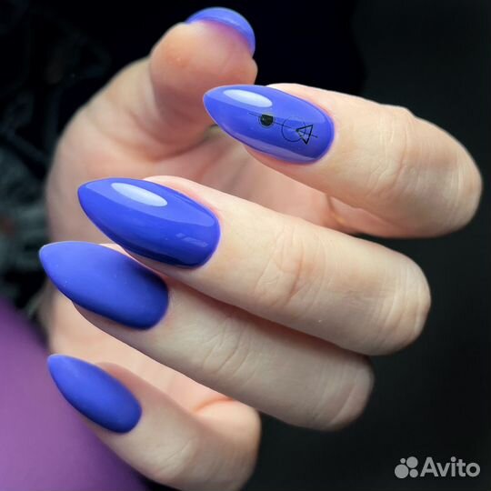Маникюр гель лак наращивание 
