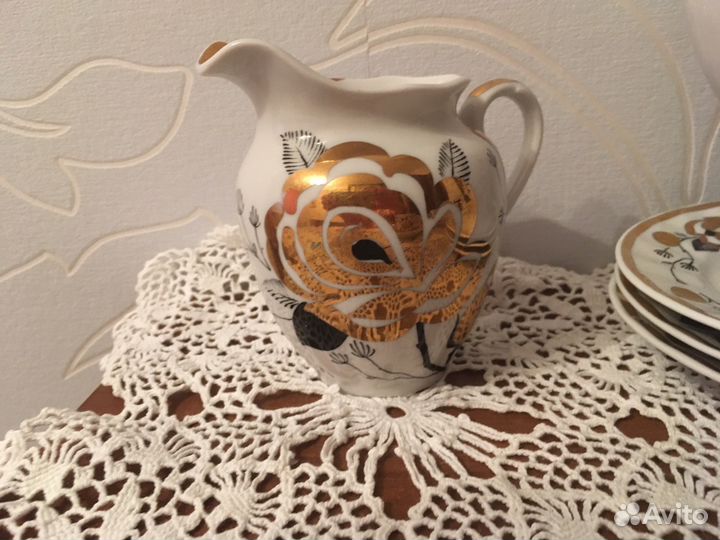 Сервиз кофейный Золотая роза