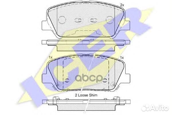 Колодки передние hyundai/KIA Elantra/i30/Cerato