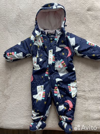 Зимний комбинезон для девочки 74 80 crockid