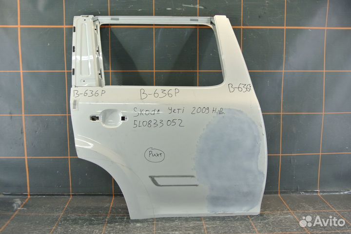 Дверь задняя правая - Skoda Yeti (2009-18гг)