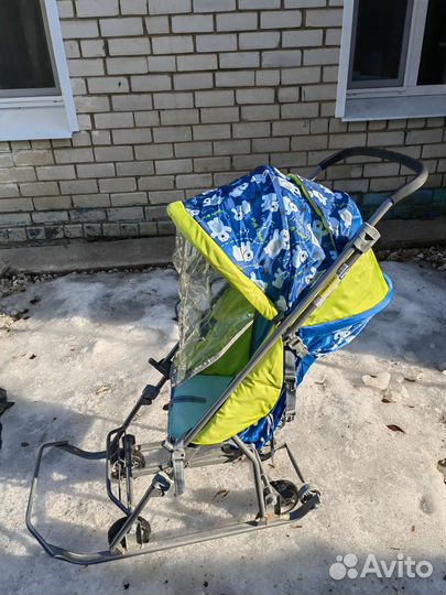 Детские санки с колесами