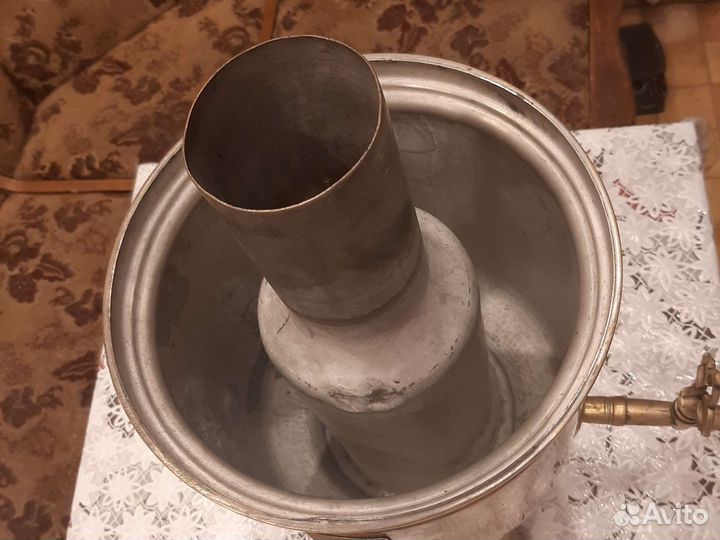 Самовар на дровах медный