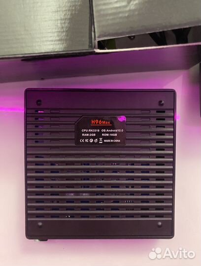 Смарт тв приставка h96 max 4k ultra hd