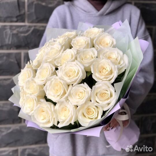 Букет из белых роз