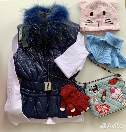 Детские вещи пакетом для девочек р.140