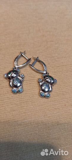 Серьги серебро