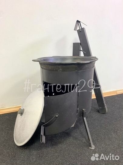 Казан чугунный 8 литров с крышкой